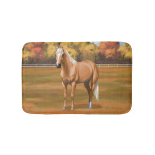 Schöner Palomino Quarter Reitstall Badematte