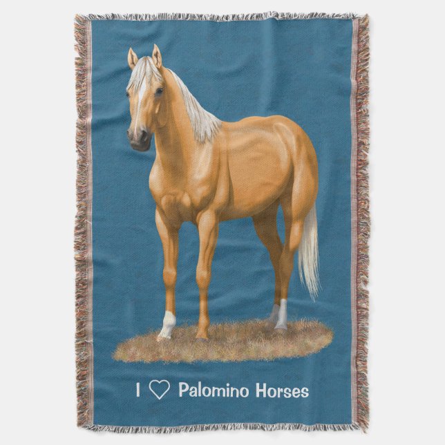 Schöner Palomino Quarter Reitstall Decke (Vorderseite Vertikal)