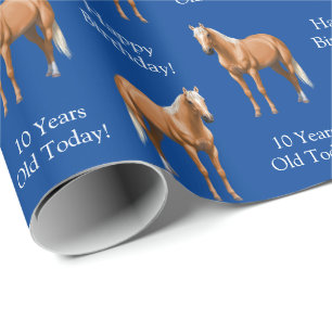 Schöner Palomino Quarter Reitstall Geschenkpapier