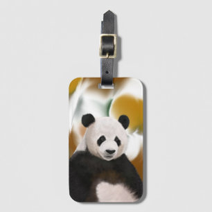 Schöner Panda Bär Abstrakter Hintergrund Gepäckanhänger