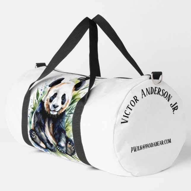 Schöner Panda Bear Personal Duffle Bag (Linke Ecke)