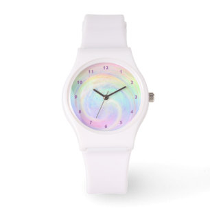 Schöner Pastel Rainbow Ästhetischer Abstrakter Swi Armbanduhr