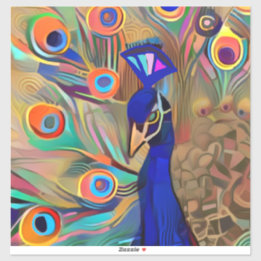 Schöner Peacock Laptop-Aufkleber mit Aufkleber
