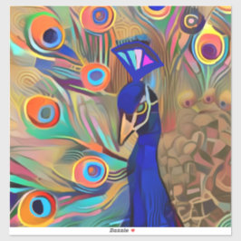 Schöner Peacock Laptop-Aufkleber mit Aufkleber