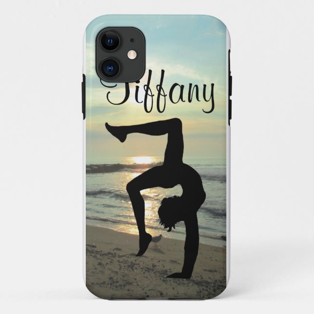 SCHÖNER PERSONALISIERTER GYMNASTICS IPHONE-FALL Case-Mate iPhone HÜLLE (Rückseite)