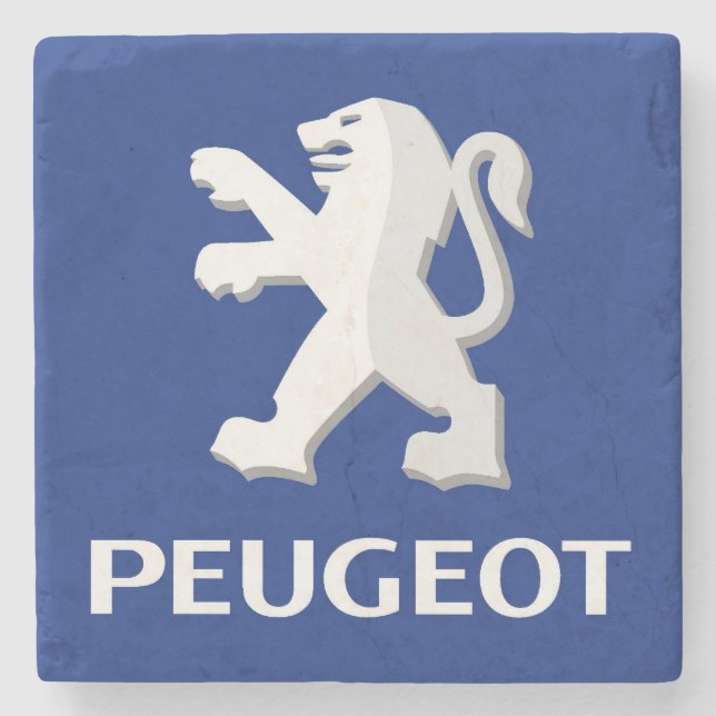 Schöner Peugeot-Untersetzer Steinuntersetzer (Vorderseite)