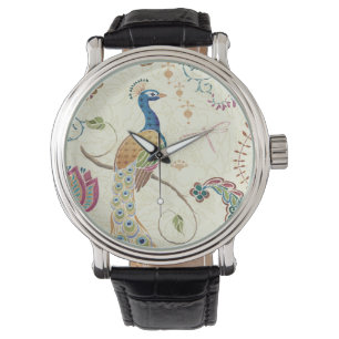 Schöner Pfau Armbanduhr