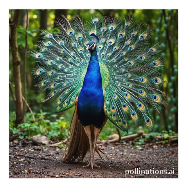 schöner Pfau Fotodruck (Vorne)