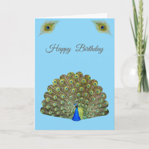 Schöner Pfau Geburtstag