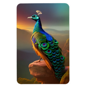 Schöner Pfau Magnet