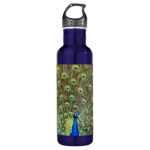 Schöner Pfauen Vogel Edelstahlflasche