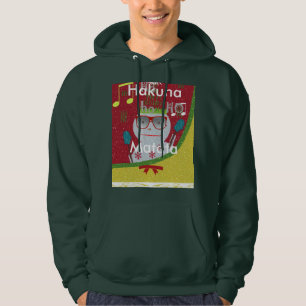 Schöner phantastischer Weihnachtsmann in roten Far Hoodie