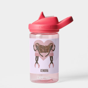 Schöner Pink Ballerina Tanz Trinkflasche