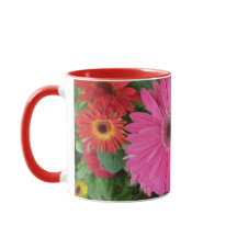 SCHÖNER PINK RED GERBERA BLUME BLUMENTAN UND NAME