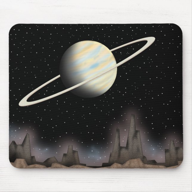 Schöner Planet, der im Weltraum steht. Mousepad (Vorne)