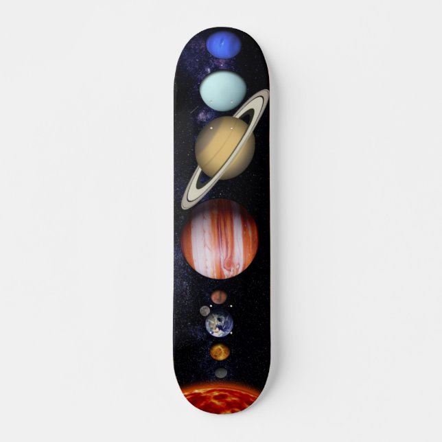 Schöner Planet im Universum Skateboard (Vorne)