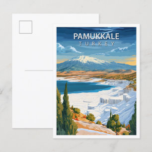 Schöner Platz Pamukkale Türkei Art Reisen Postkarte