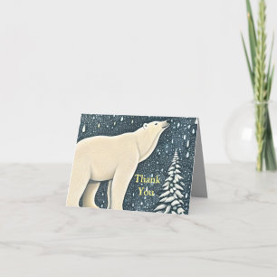 Schöner Polar-Bär Dankeskarte
