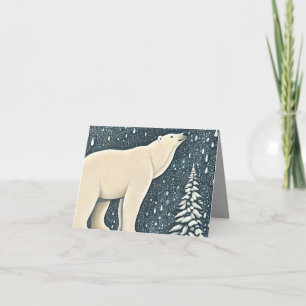 Schöner Polar-Bär Karte