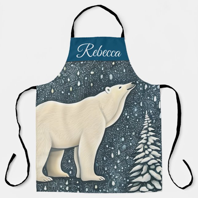 Schöner Polar-Bär Schürze (Vorderseite)