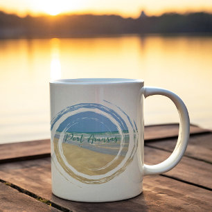 Schöner Port Aransas Texas Strand Kaffeetasse