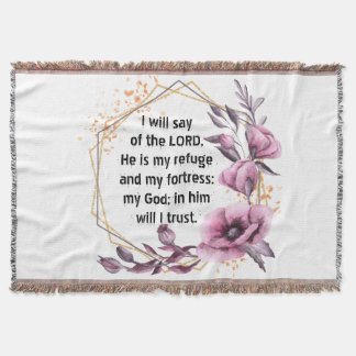 Schöner Psalm 91 Blumengeflecht Decke