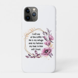 Schöner Psalm 91 Floral iPhone 11 Pro Fall Case-Mate iPhone Hülle