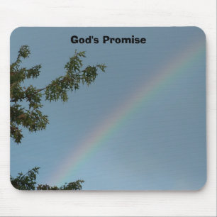 Schöner Regenbogen, das Versprechen des Gottes Mousepad