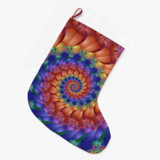 Schöner Regenbogen-Spirale-WeihnachtsStrumpf Großer Weihnachtsstrumpf
