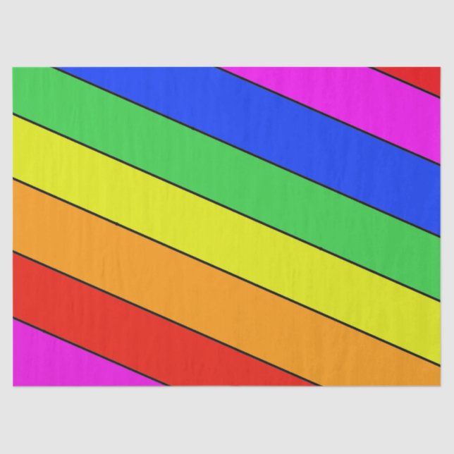 Schöner Regenbogen von STRIPES Seidenpapier (Vorderseite)
