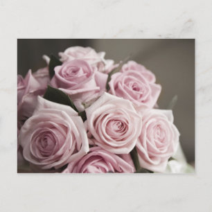 Schöner Rosa-Bouquet Postkarte