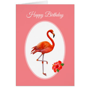 Schöner rosa Flamingo Geburtstag