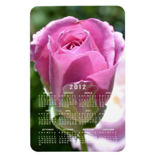 Schöner Rosen-Knospen-Kalender-Magnet Magnet
