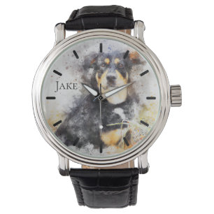 Schöner Rottweiler Maßgeschneidert Armbanduhr