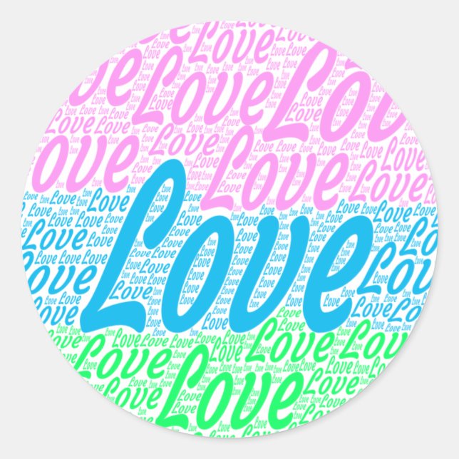 Schöner Rundaufkleber Runder Aufkleber (Vorderseite)