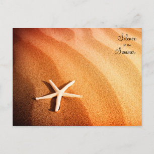 Schöner Sand mit Star Postkarte