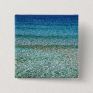 Schöner Sandstrand Button