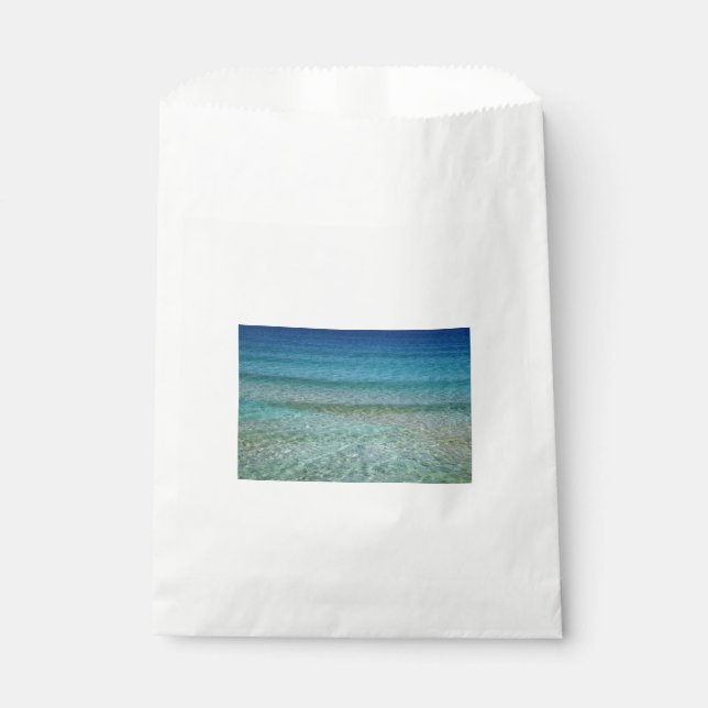 Schöner Sandstrand Geschenktütchen (Vorderseite)