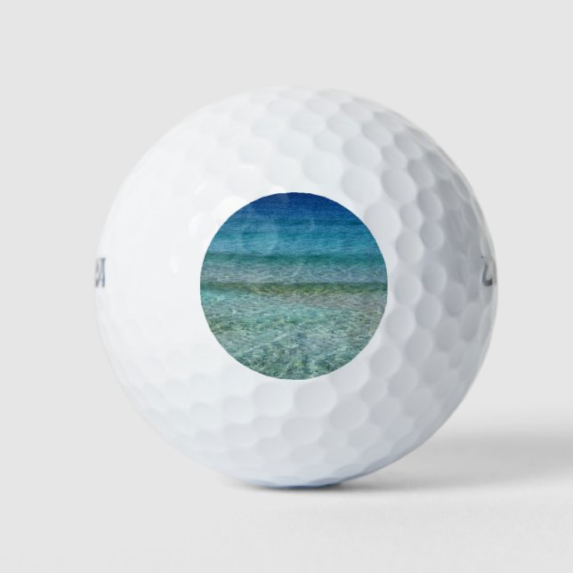 Schöner Sandstrand Golfball (Vorderseite)