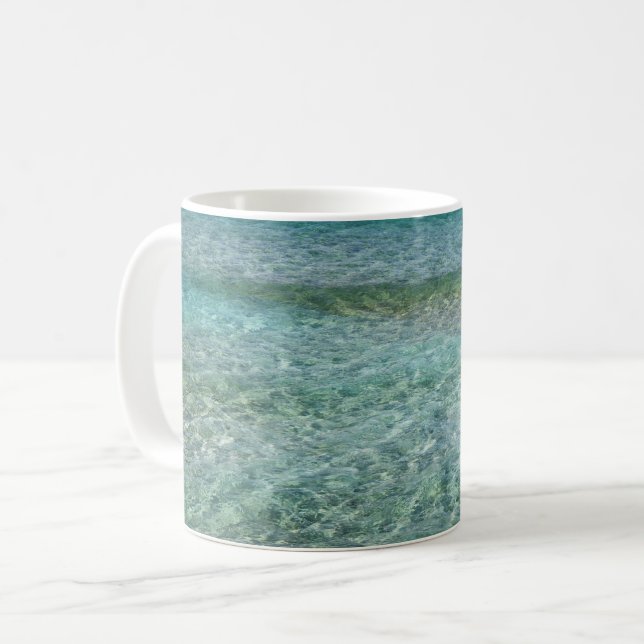 Schöner Sandstrand Kaffeetasse (Vorderseite Links)