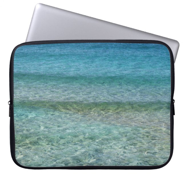 Schöner Sandstrand Laptopschutzhülle (Vorderseite)