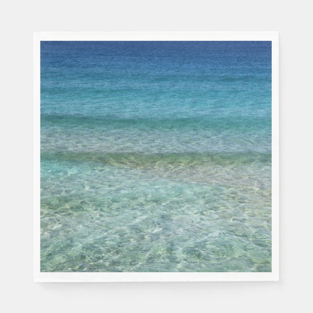 Schöner Sandstrand Serviette (Vorderseite)