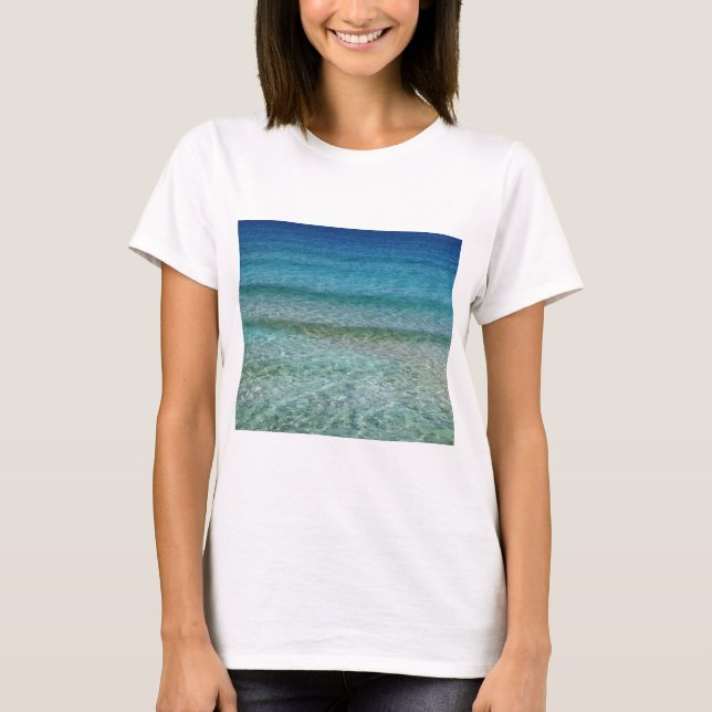 Schöner Sandstrand T-Shirt (Vorderseite)