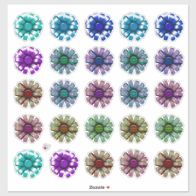 Schöner Satin Bows Holiday Style Aufkleber (Blatt)