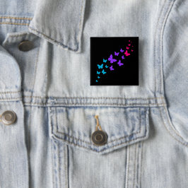 Schöner Schmetterling Androgynous Pride Design Button