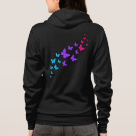 Schöner Schmetterling Androgynous Pride Design Hoodie