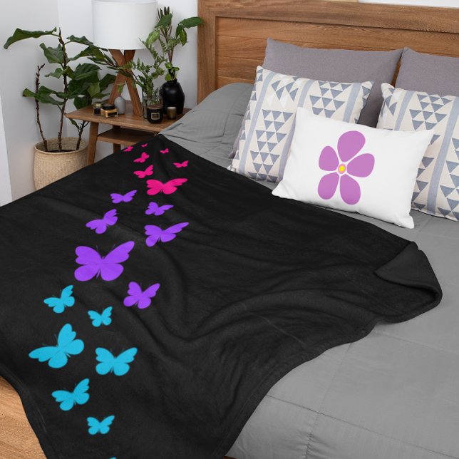 Schöner Schmetterling Androgynous Pride Design Sherpadecke (Von Creator hochgeladen)