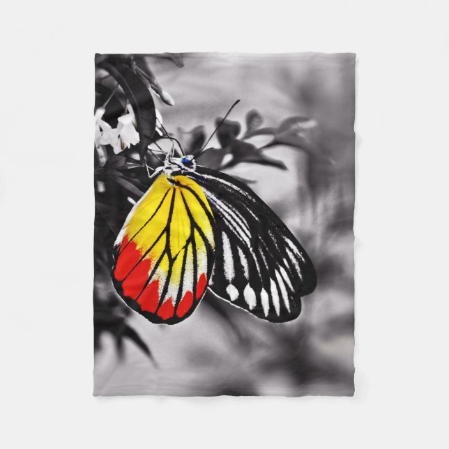 Schöner Schmetterling Fleecedecke (Vorderseite)