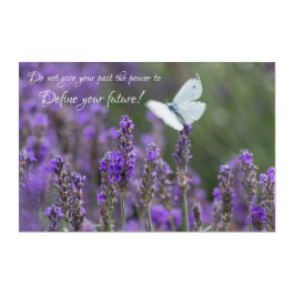 Schöner Schmetterling mit motivierend Zitat Acryli Acryl Wandkunst