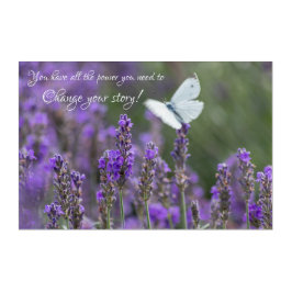 Schöner Schmetterling mit motivierend Zitat Acryli Acryl Wandkunst